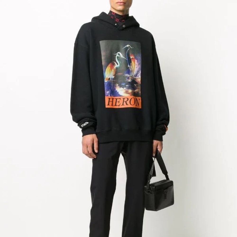 HP ❤️‍🔥HERON PRESTON Graphic Print Crane Hoodie